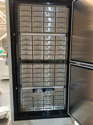588 litri del congelatore del frigorifero di porta spumata SUS interno ultra freddo criogenico biomedico del frigorifero per stoccaggio vaccino