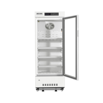 Congelatore vaccino 226L del singolo della porta frigorifero medico di vetro dritto della farmacia