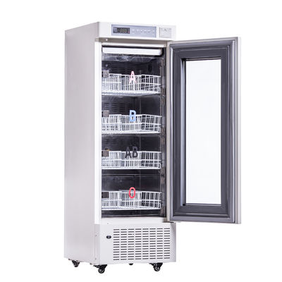 4 gradi del sangue di stoccaggio di acciaio inossidabile di frigorifero verticale della banca del sangue 208L per l'ospedale