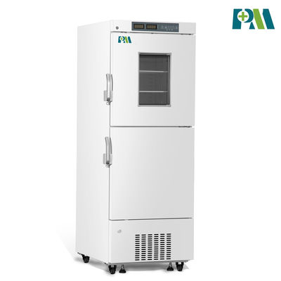 368 litri di alta qualità del montante di doppio della porta congelatore di frigorifero combinato biomedico di schiumatura profondo