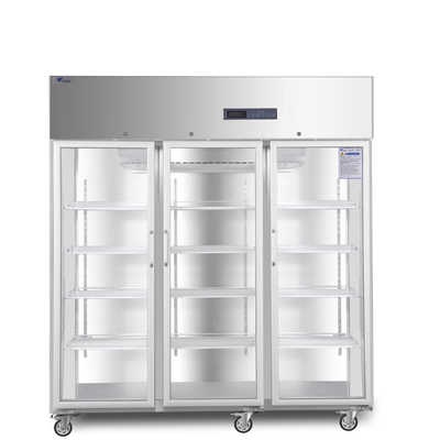 2-8 frigorifero di vetro della farmacia delle porte di conservazione frigorifera 3 vaccino di grado per il laboratorio medico