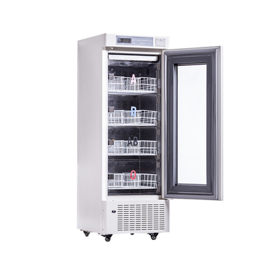 368L porta in vetro di schiuma banca del sangue armadietto frigorifero con stampante di temperatura 4°C per la sicurezza del sangue
