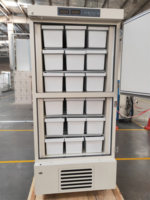 528L grado del frigorifero -25 del congelatore verticale del laboratorio delle camere di capacità due con la porta solida due