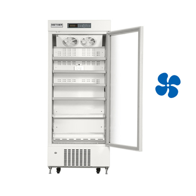 Regolatore di temperatura del microprocessore Medical Pharmacy Refrigerator con la porta di vetro riscaldata 416L
