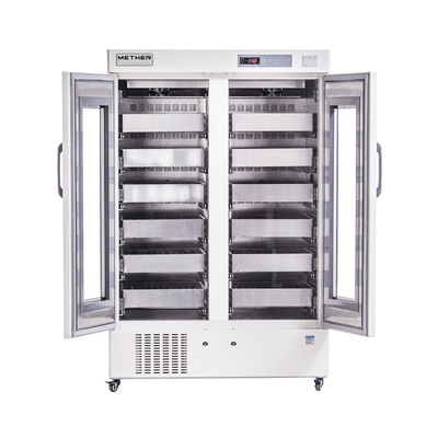 Refrigeratori per la banca del sangue a porta interna 2 con raffreddamento ad aria forzata e materiale interno in acciaio rivestito