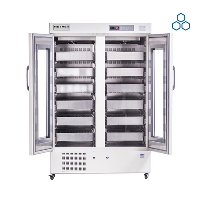 Refrigeratori per la banca del sangue a porta interna 2 con raffreddamento ad aria forzata e materiale interno in acciaio rivestito
