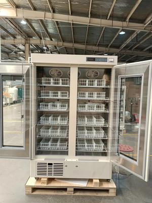4°C 658L Banca di sangue frigorifero interno in acciaio inossidabile senza gelo con cestino
