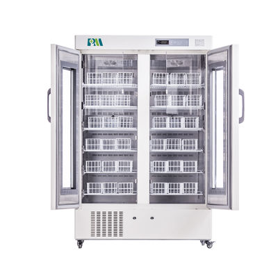 658 litri di grande capacità di congelatore biomedico della banca del sangue con la doppia porta di vetro spugnoso
