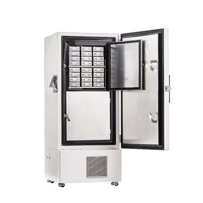 Congelatore Ult di acciaio inossidabile di gradi del risparmio energetico -86 con 408 litri di capacità per il laboratorio e l'ospedale