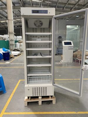 frigorifero farmaceutico biomedico del grado della singola porta di vetro 315L con il raffreddamento a aria reale della forza