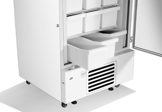 Surgelatore medico dritto d'acciaio di gradi 358L del risparmio energetico -40 con i cassetti per stoccaggio vaccino